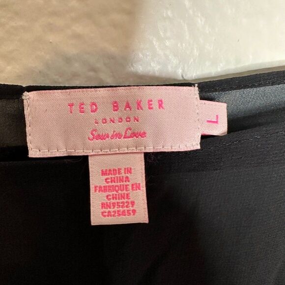 Ted Baker Gem Gardens Swim Cover Up Size Large Tunic Floral Rich Girl Luxury - Picture 4 of 7